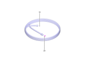 OC 3 Foldable Low pressure hose 1.8 mtr complete